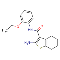2-amino-N-(2-ethoxyphenyl)-4,5,6,7-tetrahydro-1-benzothiophene-3-carboxamide