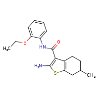 2-amino-N-(2-ethoxyphenyl)-6-methyl-4,5,6,7-tetrahydro-1-benzothiophene-3-carboxamide