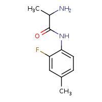 2-amino-N-(2-fluoro-4-methylphenyl)propanamide