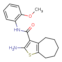 2-amino-N-(2-methoxyphenyl)-4H,5H,6H,7H,8H-cyclohepta[b]thiophene-3-carboxamide