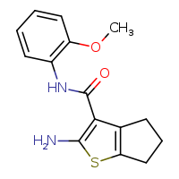 2-amino-N-(2-methoxyphenyl)-4H,5H,6H-cyclopenta[b]thiophene-3-carboxamide