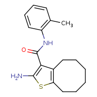 2-amino-N-(2-methylphenyl)-4H,5H,6H,7H,8H,9H-cycloocta[b]thiophene-3-carboxamide
