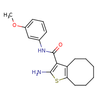 2-amino-N-(3-methoxyphenyl)-4H,5H,6H,7H,8H,9H-cycloocta[b]thiophene-3-carboxamide