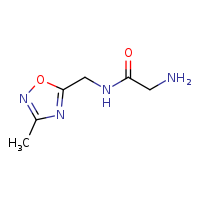2-amino-N-[(3-methyl-1,2,4-oxadiazol-5-yl)methyl]acetamide