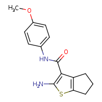 2-amino-N-(4-methoxyphenyl)-4H,5H,6H-cyclopenta[b]thiophene-3-carboxamide