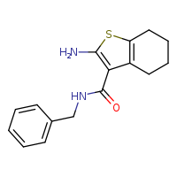 2-amino-N-benzyl-4,5,6,7-tetrahydro-1-benzothiophene-3-carboxamide