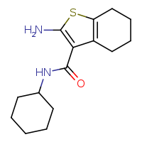 2-amino-N-cyclohexyl-4,5,6,7-tetrahydro-1-benzothiophene-3-carboxamide