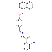 2-amino-N'-[(E)-[4-(naphthalen-1-ylmethoxy)phenyl]methylidene]benzohydrazide