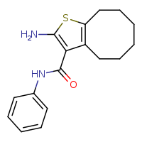 2-amino-N-phenyl-4H,5H,6H,7H,8H,9H-cycloocta[b]thiophene-3-carboxamide