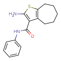 2-amino-N-phenyl-4H,5H,6H,7H,8H-cyclohepta[b]thiophene-3-carboxamide