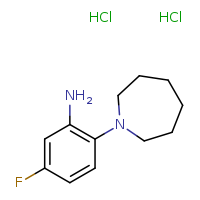 2-(azepan-1-yl)-5-fluoroaniline dihydrochloride