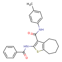 2-benzamido-N-(4-methylphenyl)-4H,5H,6H,7H,8H-cyclohepta[b]thiophene-3-carboxamide