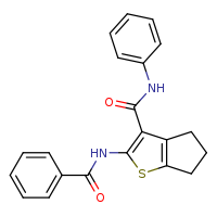 2-benzamido-N-phenyl-4H,5H,6H-cyclopenta[b]thiophene-3-carboxamide