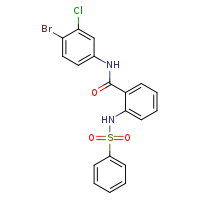 2-benzenesulfonamido-N-(4-bromo-3-chlorophenyl)benzamide