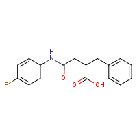 2-benzyl-3-[(4-fluorophenyl)carbamoyl]propanoic acid