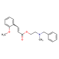 2-[benzyl(methyl)amino]ethyl (2E)-3-(2-methoxyphenyl)prop-2-enoate