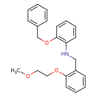 2-(benzyloxy)-N-{[2-(2-methoxyethoxy)phenyl]methyl}aniline