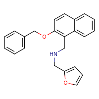 {[2-(benzyloxy)naphthalen-1-yl]methyl}(furan-2-ylmethyl)amine