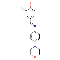 2-bromo-4-[(E)-{[4-(morpholin-4-yl)phenyl]imino}methyl]phenol