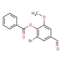 2-bromo-4-formyl-6-methoxyphenyl benzoate
