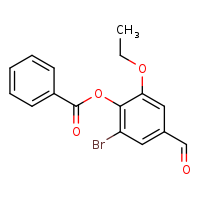 2-bromo-6-ethoxy-4-formylphenyl benzoate
