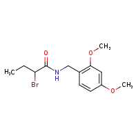 2-bromo-N-[(2,4-dimethoxyphenyl)methyl]butanamide