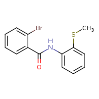 2-bromo-N-[2-(methylsulfanyl)phenyl]benzamide