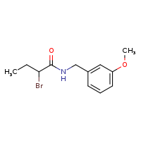 2-bromo-N-[(3-methoxyphenyl)methyl]butanamide