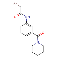 2-bromo-N-[3-(piperidine-1-carbonyl)phenyl]acetamide
