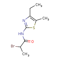 2-bromo-N-(4-ethyl-5-methyl-1,3-thiazol-2-yl)propanamide