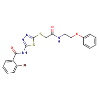 2-bromo-N-[5-({[(2-phenoxyethyl)carbamoyl]methyl}sulfanyl)-1,3,4-thiadiazol-2-yl]benzamide