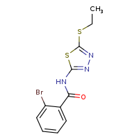 2-bromo-N-[5-(ethylsulfanyl)-1,3,4-thiadiazol-2-yl]benzamide