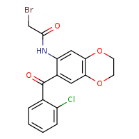 2-bromo-N-[7-(2-chlorobenzoyl)-2,3-dihydro-1,4-benzodioxin-6-yl]acetamide
