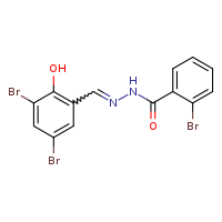 2-bromo-N'-[(E)-(3,5-dibromo-2-hydroxyphenyl)methylidene]benzohydrazide