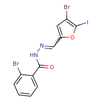 2-bromo-N'-[(E)-(4-bromo-5-iodofuran-2-yl)methylidene]benzohydrazide