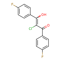 2-chloro-1,3-bis(4-fluorophenyl)-3-hydroxyprop-2-en-1-one