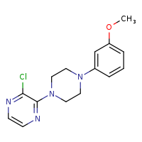2-chloro-3-[4-(3-methoxyphenyl)piperazin-1-yl]pyrazine