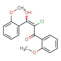 2-chloro-3-hydroxy-1,3-bis(2-methoxyphenyl)prop-2-en-1-one