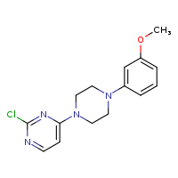 2-chloro-4-[4-(3-methoxyphenyl)piperazin-1-yl]pyrimidine