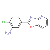 2-chloro-5-{[1,3]oxazolo[4,5-b]pyridin-2-yl}aniline