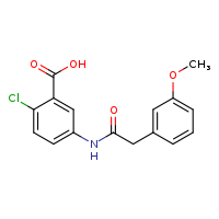 2-chloro-5-[2-(3-methoxyphenyl)acetamido]benzoic acid