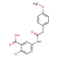 2-chloro-5-[2-(4-methoxyphenyl)acetamido]benzoic acid