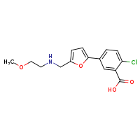 2-chloro-5-(5-{[(2-methoxyethyl)amino]methyl}furan-2-yl)benzoic acid
