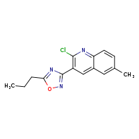 2-chloro-6-methyl-3-(5-propyl-1,2,4-oxadiazol-3-yl)quinoline