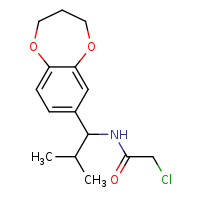 2-chloro-N-[1-(3,4-dihydro-2H-1,5-benzodioxepin-7-yl)-2-methylpropyl]acetamide