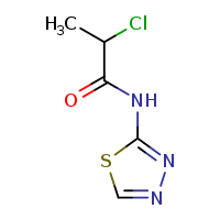 2-chloro-N-(1,3,4-thiadiazol-2-yl)propanamide