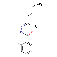 2-chloro-N'-[(2E)-hexan-2-ylidene]benzohydrazide