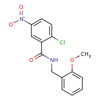 2-chloro-N-[(2-methoxyphenyl)methyl]-5-nitrobenzamide