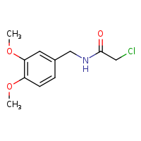 2-chloro-N-[(3,4-dimethoxyphenyl)methyl]acetamide