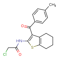 2-chloro-N-[3-(4-methylbenzoyl)-4,5,6,7-tetrahydro-1-benzothiophen-2-yl]acetamide